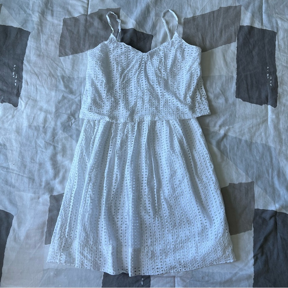 Madewell Eyelet Layered Dress